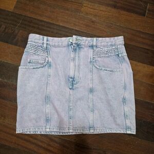Isabel Marant Purple/Pink/Blue Mini Denim Skirt